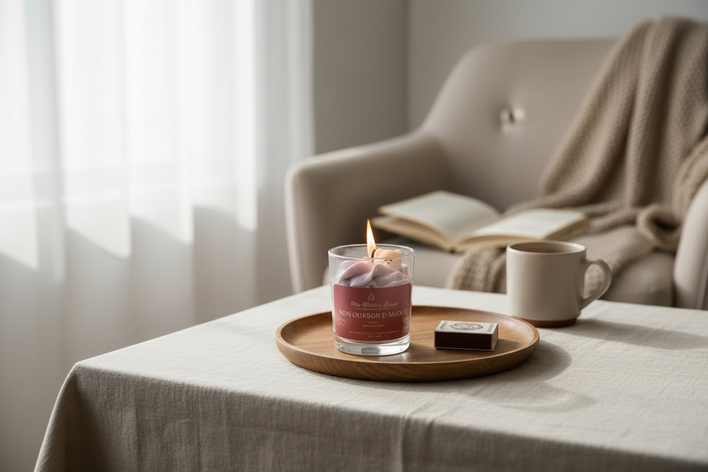 Bougie chantilly | Rose & Violette
