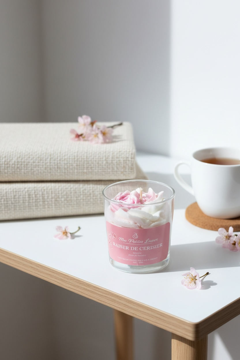 Bougie chantilly | Fleur de Cerisier