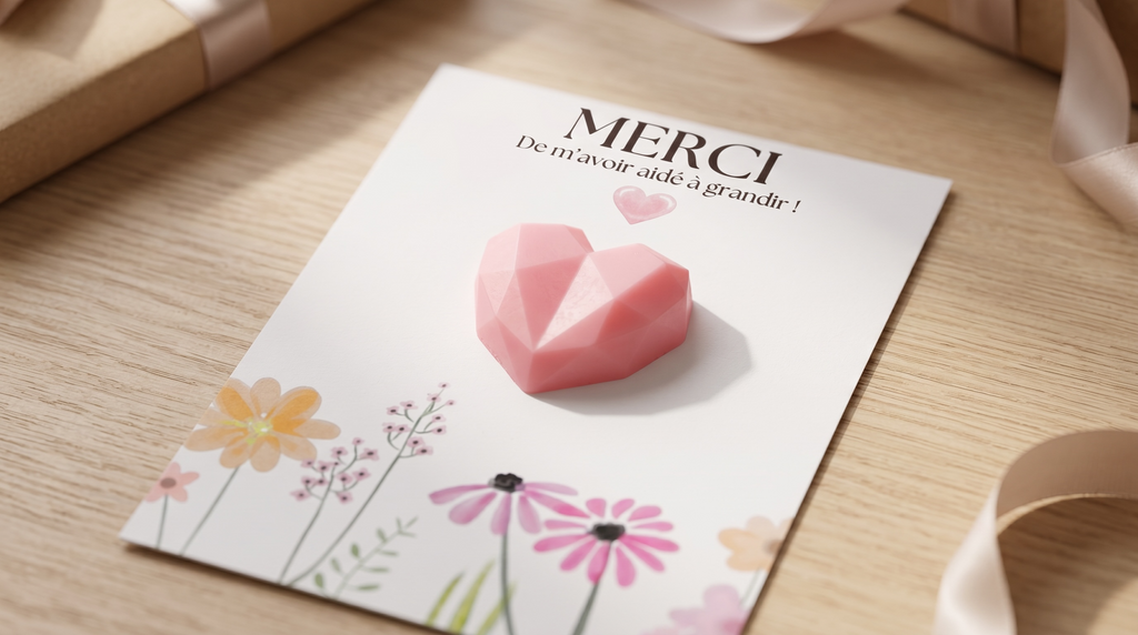 Cadeau Maîtresse | Carte Merci & Fondant Monoï Vanillée